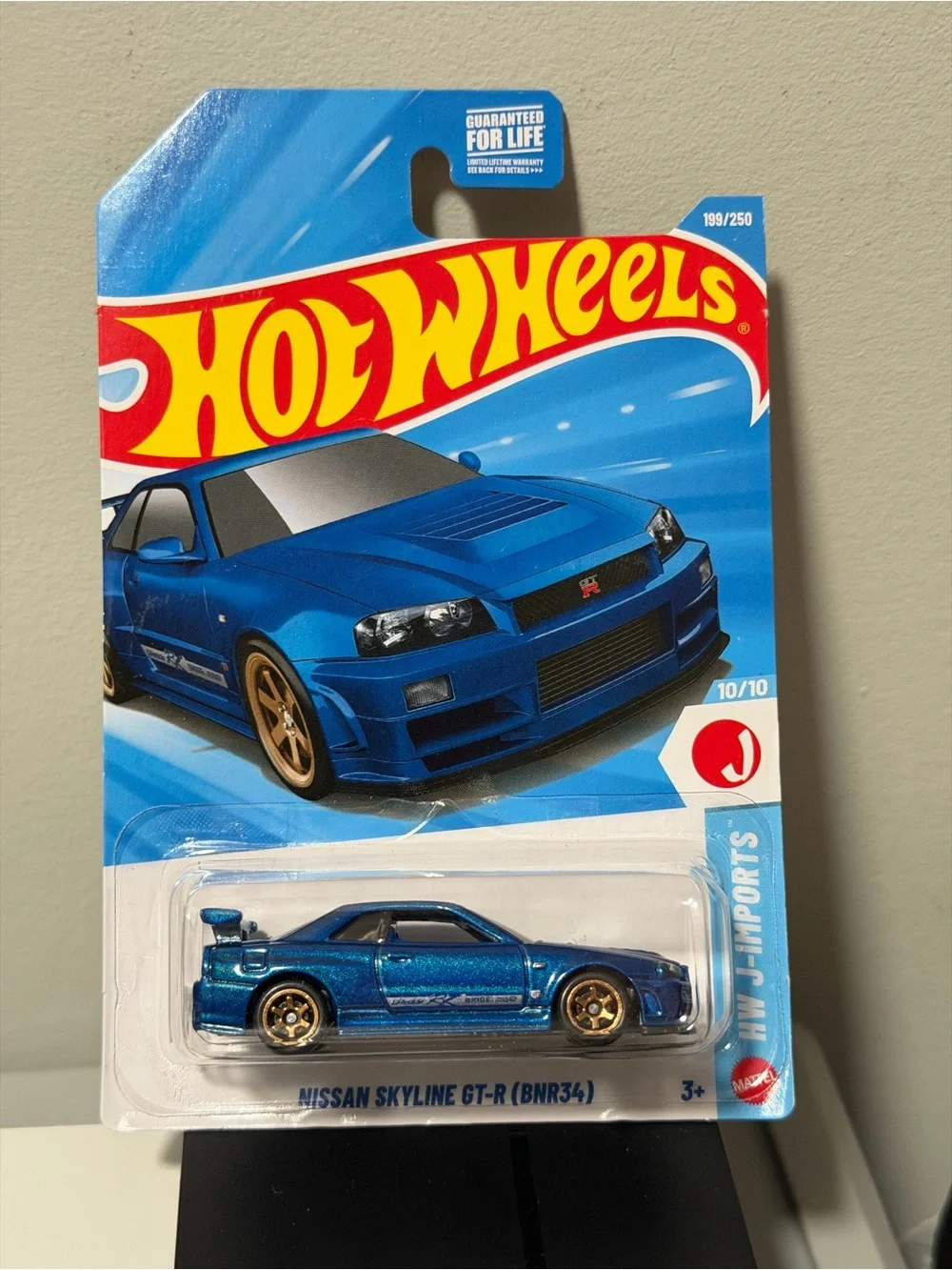 Hot Wheels Nissan Skyline GT-R (BNR34) Toy Car - Blue 10/10🔥